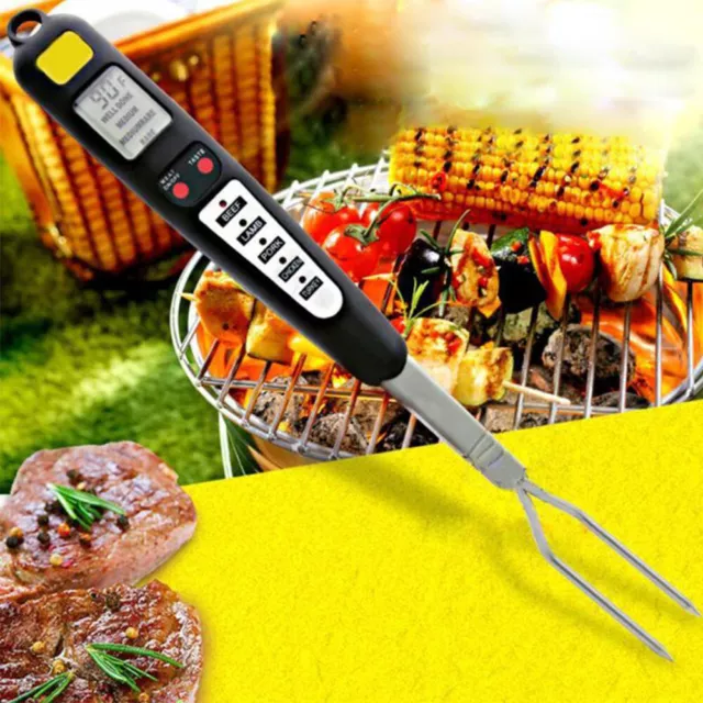 FOOD THERMOMETER WITH Stainless Steel Clip for Deep Fryer Oil Temperature  Gauge $13.39 - PicClick AU