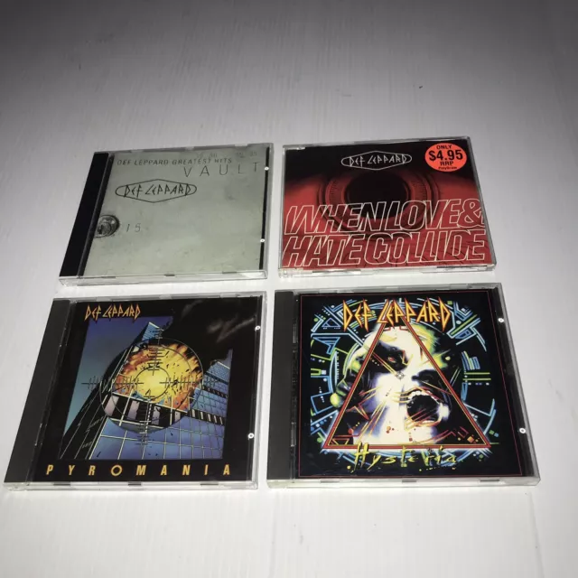 Def Leppard CD Bundle Of Four Hysteria - Pyromania & More