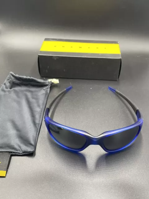 Oakley / XCEL Straight Jacket 1.0 Crystal Blue w/ Black Iridium Lenses new
