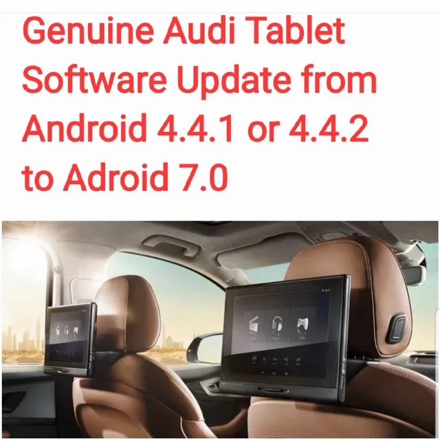 GENUINE AUDI REAR Seats Entertainment Tablets Software Update / Upgrade