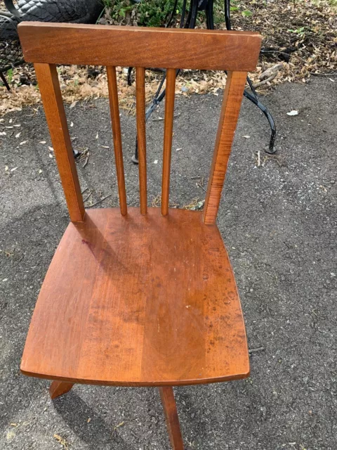 Original Swivel Chair for A Child’s Vintage Roll Top Desk. Measures 26”x12x12”