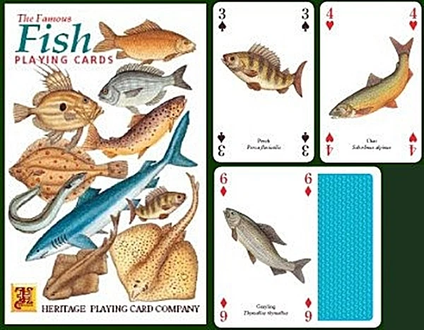 Poisson Ensemble De 52 Jouer Cartes + Jokers ( HPC )