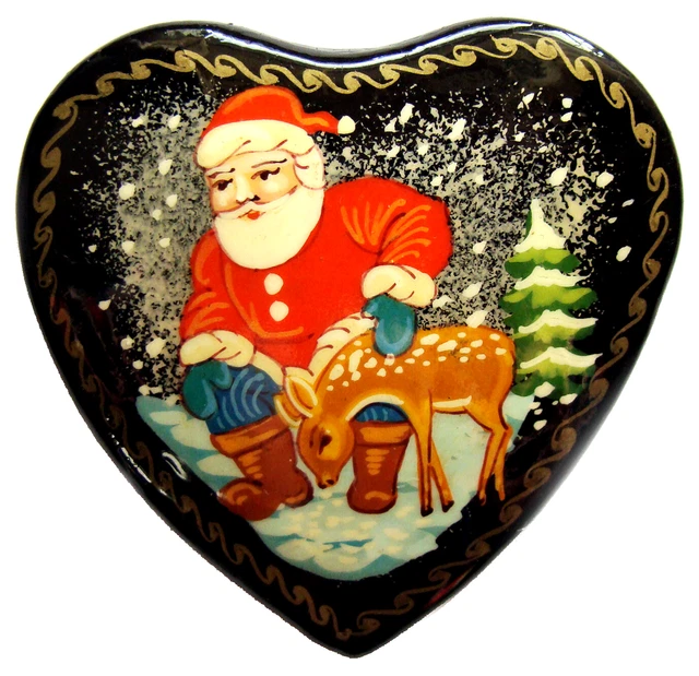 Père Noël Ancien En Papier Mâché, 23 Cm, Contenant à Bonbons, Santa Claus Vintage