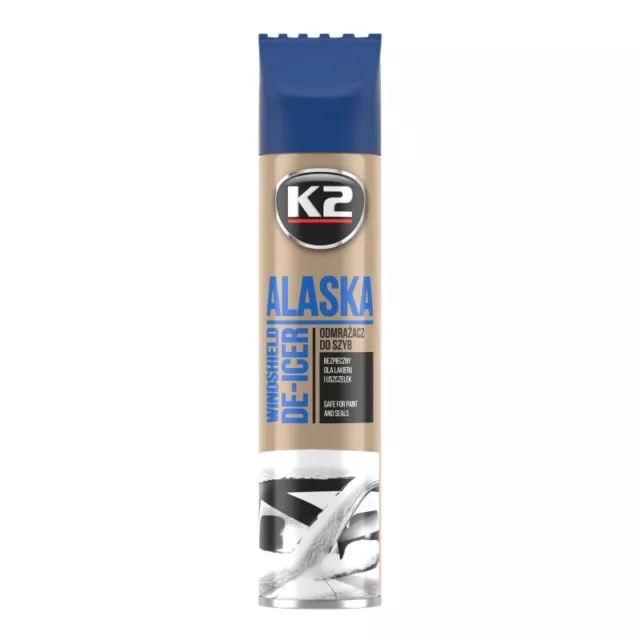 Scheibenenteiser ALASKA Spray 300ml K603 bis - 60°C mit Deckel als Eiskratzer