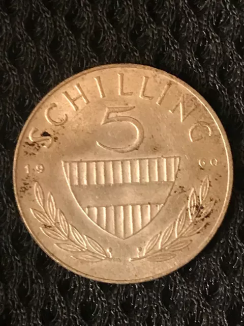 Moneta 5 Scellini 1960 argento Austria  schilling Österreich silver coin Spl