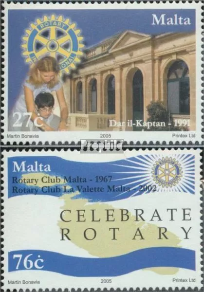 Malta 1375-1376 (complete issue) unmounted mint / never hinged 2005 Rotary Inter