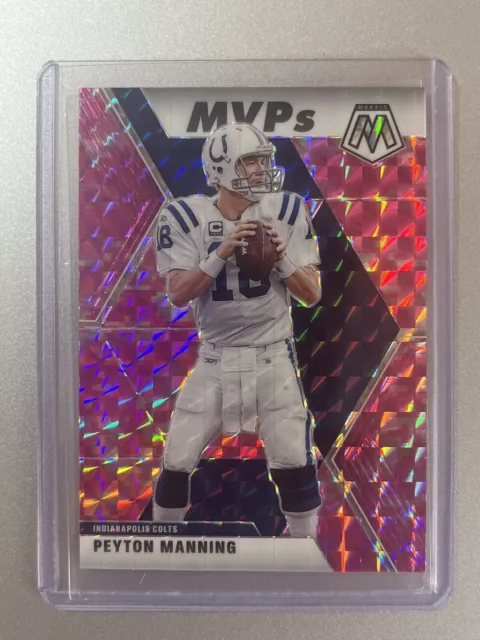 Peyton Manning Indianapolis Colts  Panini Mosaic NFL 2020  MVP’S  PINK HOLO SP