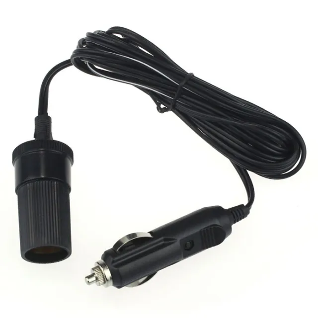 12V 10A Car Accessory Cigarette Lighter Socket Extension Cord Cable 2m