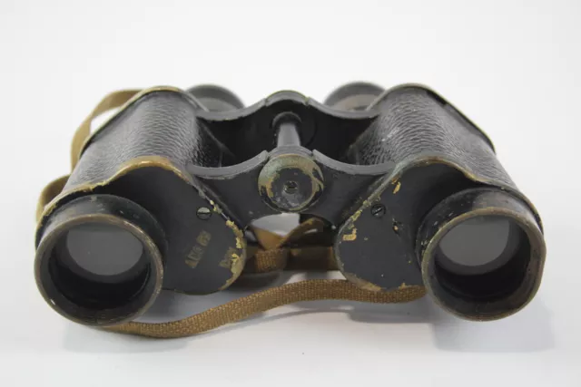 BINOCULARES militares Taylor-Hobson x6 con fecha 1941 de la Segunda Guerra Mundial con flechas anchas funcionando