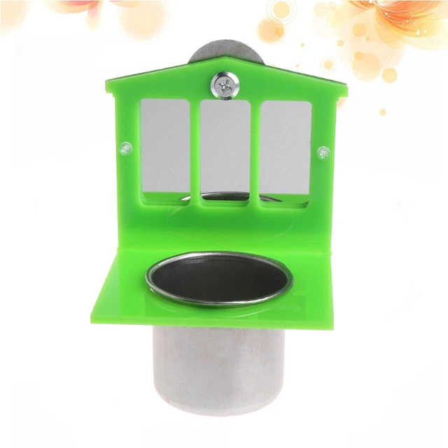 Accessoires fixes de jouet de cage de miroir de bol de nourriture de tasse