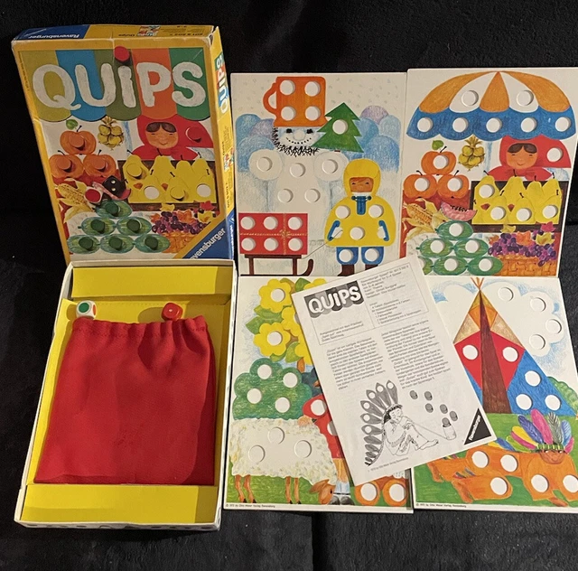 Ravensburger quips vintage 70er jahre würfel 1-3 sehr schön