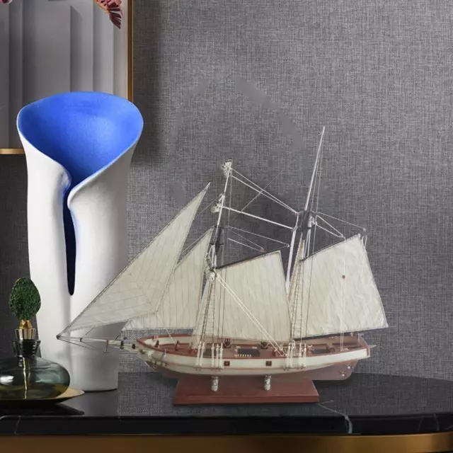 1:70 Scale Sailing Boat Model Ship Vessel DIY for Kids and