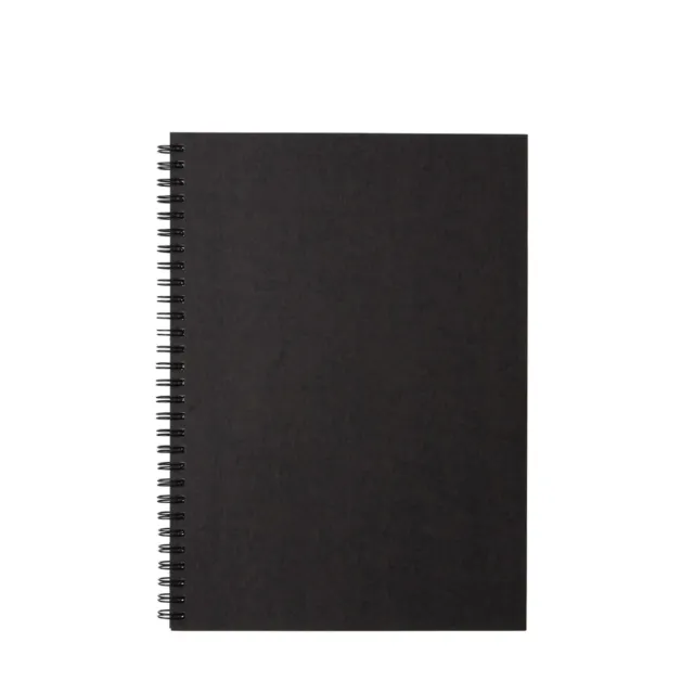MUJI Double ring notebook Plain B6 Dark gray 80 sheets