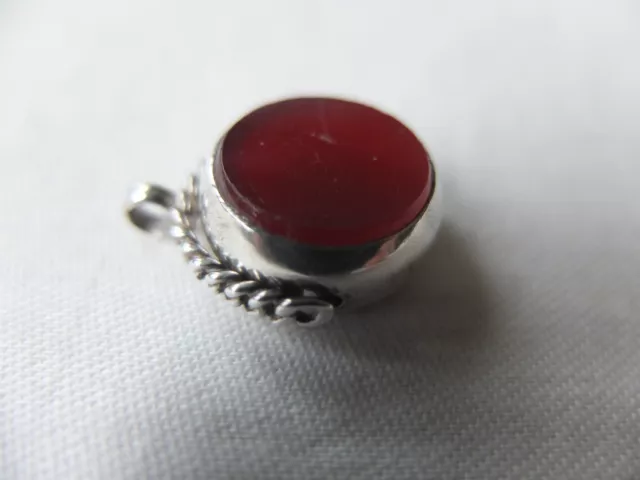 1912 EDWARDIAN SPINNING SILVER BLOODSTONE CORNELIAN FOB by PEARCE & THOMPSON.