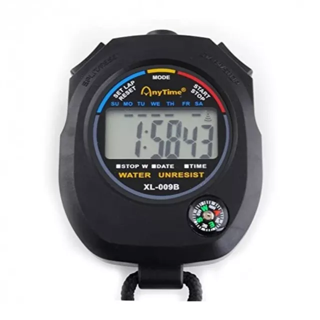 Confezione da 2 Timer cronometro sportivo digitale elettronico  multifunzione, grande