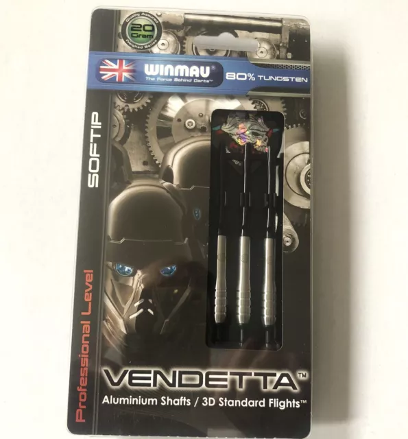 3 Dartpfeile Winmau Model Vendetta 20 Gramm Profi Soft Darts Softdarts E- Darts