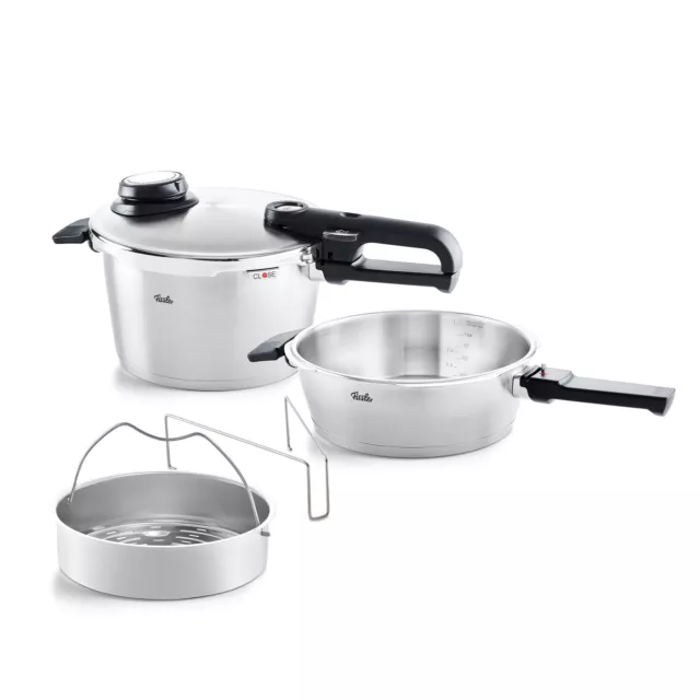 FISSLER Schnellkochtopf Duo-Set VITAVIT PREMIUM 4,5 Liter + 2,5 Liter