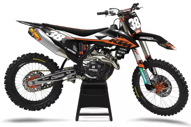 Custom MX Graphics Kit Black Rebel KTM SX SXF 125 250 350 450 2020