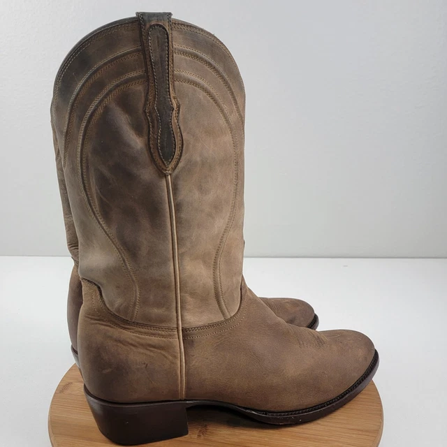 MENS RUJO THE Vance Calfskin Exotic Cowboy Western Pull On Boots 10.5