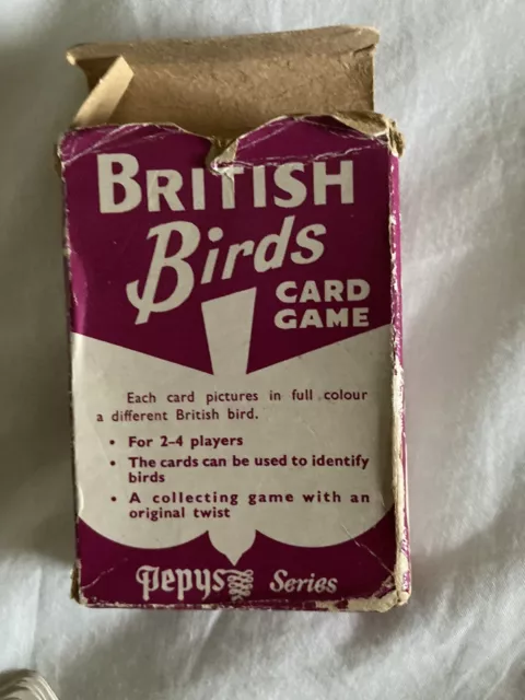 Vintage British Birds Card Game Pepys Series