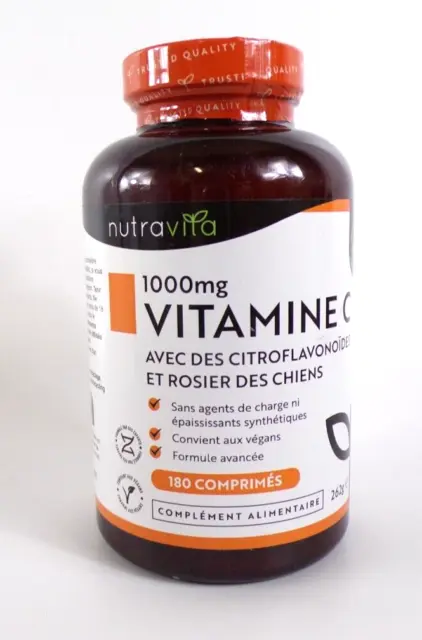 Nutravita Vitamine C 1000Mg 180 Comprimes - 07/2025