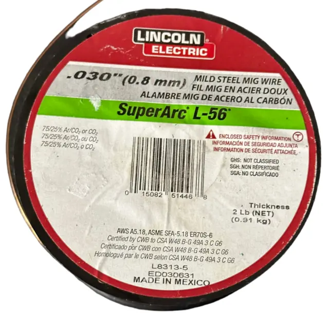 Lincoln Electric SuperArc Welding Wire L-56  0.030 in. 2 lb.