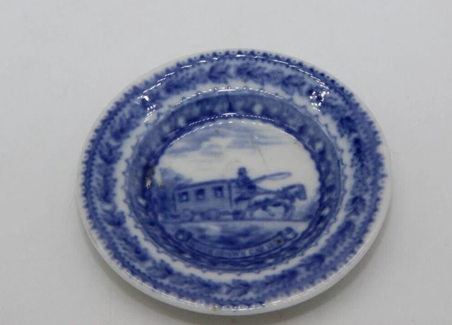 B&O Baltimore and Ohio Railroad Lamberton China Butter Pat Salt Plate 3"