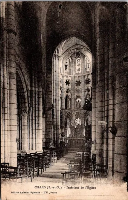 *40343 cpa Chars - intérieur de l'Eglise