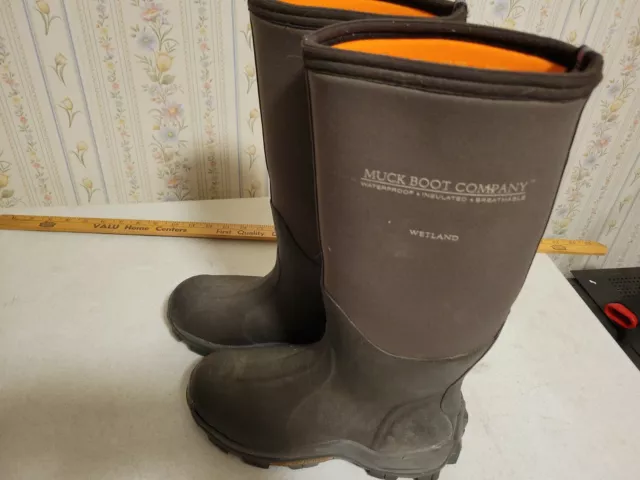 Muck Boot Company Wetland Pull On Mens Boots Knee High - Brown Size 6 / 6.5