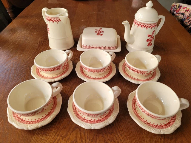 Service à épices Le Grenier De Louise – Déco Cerise – Céramique Beige