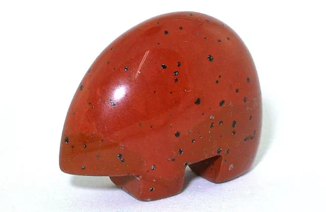 Red Jasper Zuni Bear Figure Carved Carving Gemstone Gem Stone Ebs5166