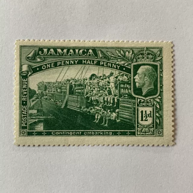 1919/1921 Jamaica Mh Og 1 1/2D Stamp Scenes