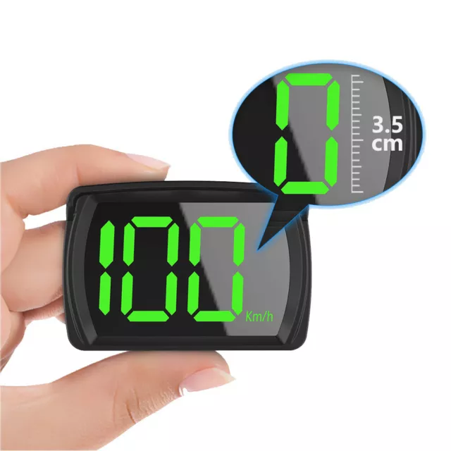 Car HUD Gauge Digital Head Up Display Smart GPS Speedometer KMH Plug and Play