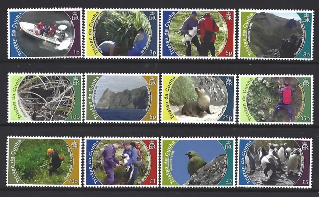 Tristan Da Cunha 2010 Sg993-1004 Conservation Set Unmounted Mint, Mnh