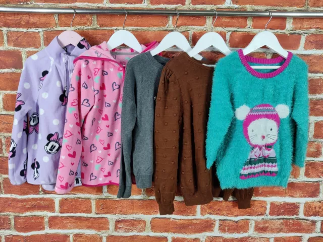 GIRLS BUNDLE AGE 6-7 YEARS GAP M&S etc JUMPER SWEATER FLEECE JACKET DISNEY 122CM