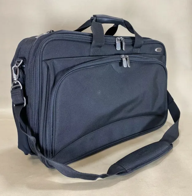 Used Dakota by Tumi Black 21” Carry On Garment Bag Briefcase Weekender Luggage 3