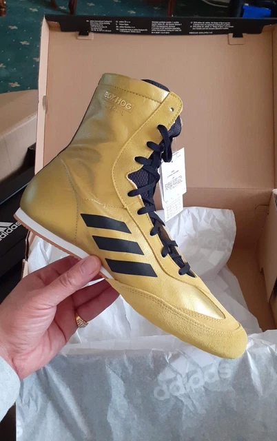 Gold adidas boxing boots cheap
