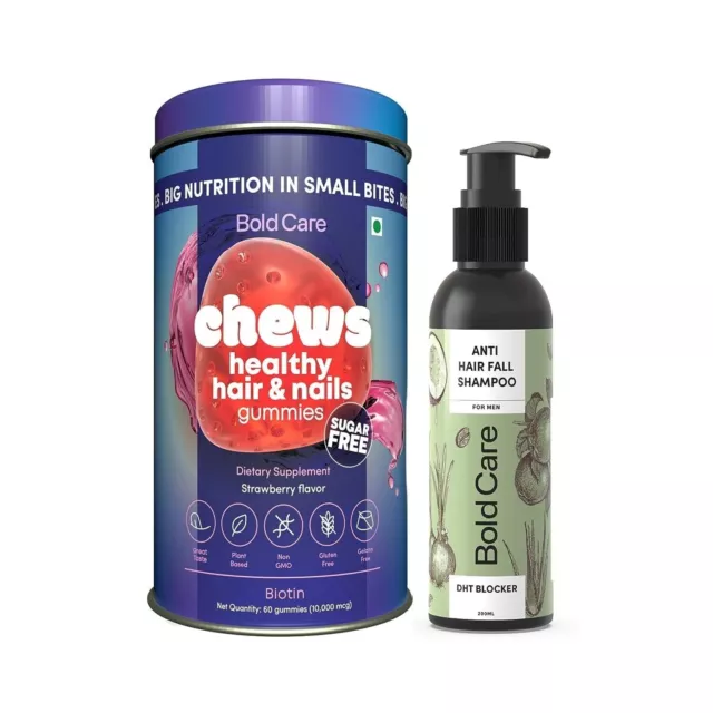Confezione combinata di shampoo per capelli DHT Blocker Bold Care per uomo...