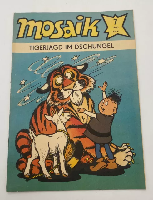 Mosaik -Abrafaxe - Heft 7 / 1986  Tigerjagd im Dschungel