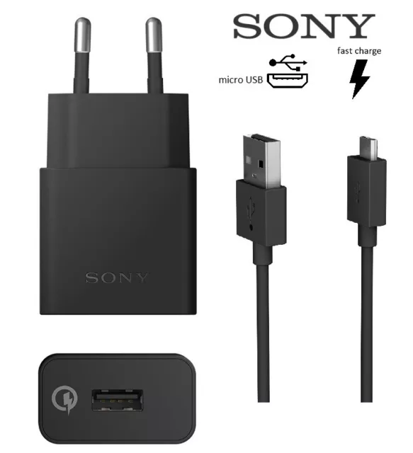 Original SONY Schnell Ladegerät + Ladekabel Xperia X / X Performance / XA