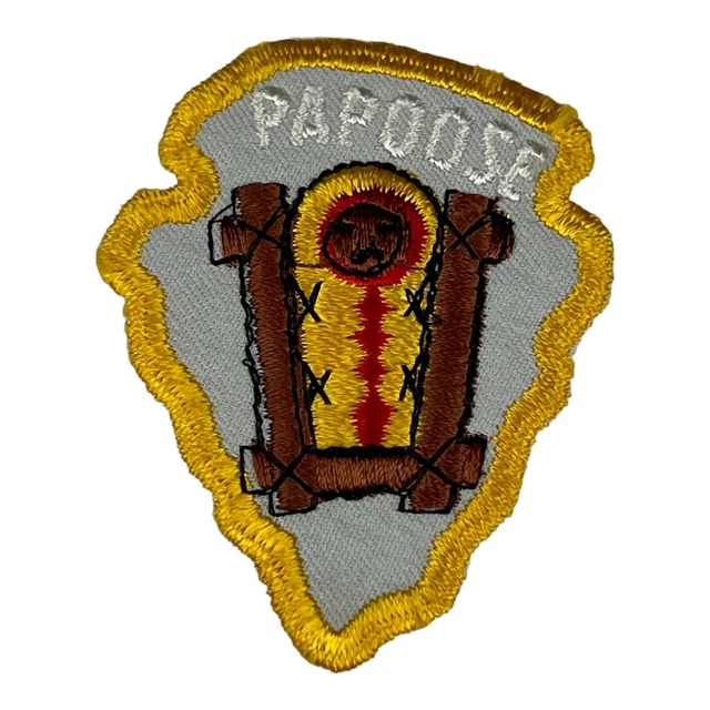 Parche de papoose vintage Awana bebé en hierro papoose uno