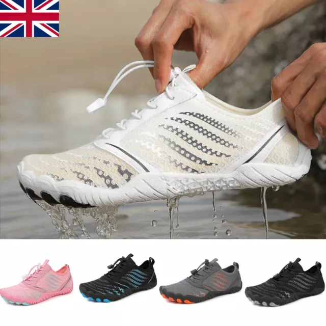 Womens Mens Water Shoes Aqua Shoes Beach Swim Surf Barefoot Quick Dry Shoes UK