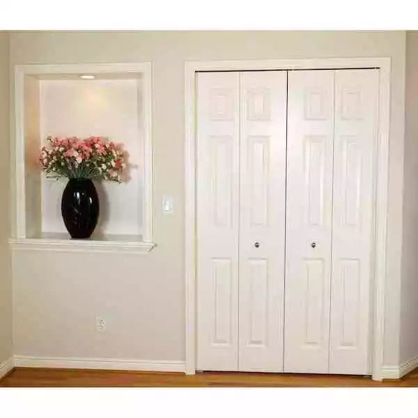 24 in. Bi-Fold Door Hardware Set Made to install bi-fold closet door lasting use
