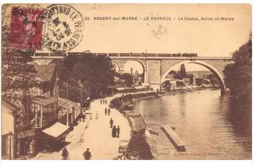 Cpa 94 Nogent Sur Marne Le Perreux Viaduc