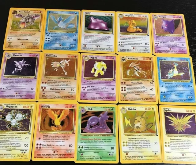 Pokemon WOTC Fossil Set Individual Cards - Pick From List from $1!! FREE POSTAGE