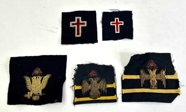 Vintage Masonic Bullion Patches