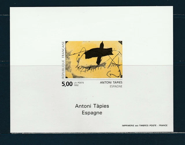 Feuillet non dentelé avec gomme du timbre de France N° 3089 N** MNH