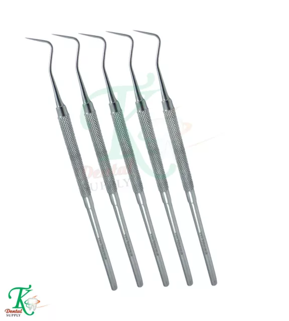 Dental Tooth Pick Periodontal sondas fig 9 Dentistas Dientes Limpiador Probes CE