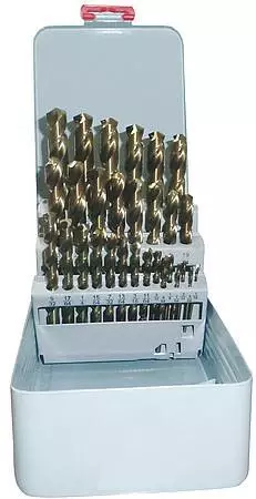 WESTWARD 401J95 Jobber Drill Set,29 pc,Cobalt 2