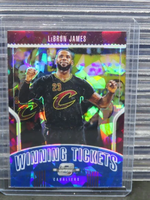 2018-19 Contenders Optic Lebron James Winning Tickets Blue Cracked Ice Prizm #20